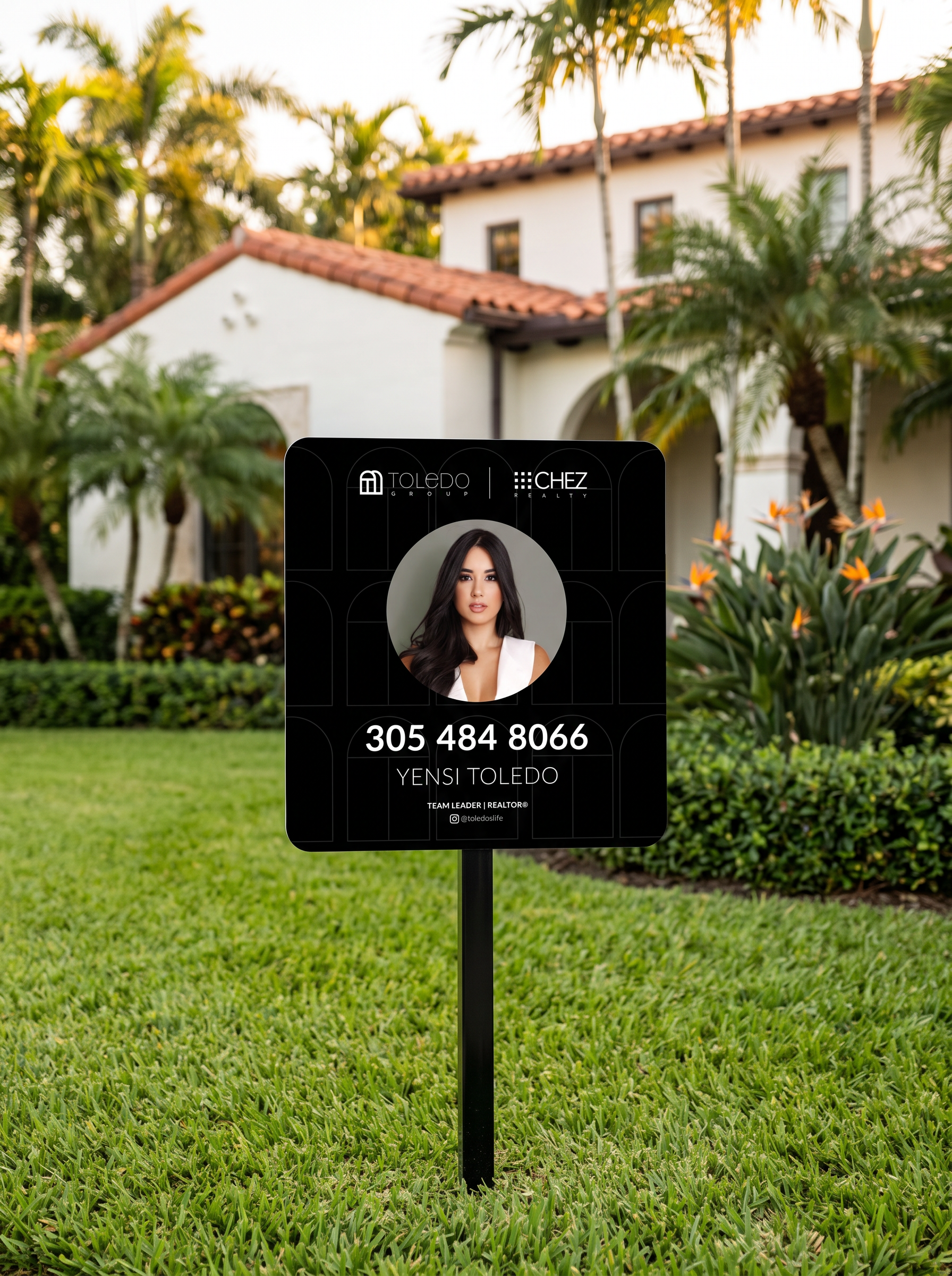 Toledo Group for-sale sign in front of a Miami home